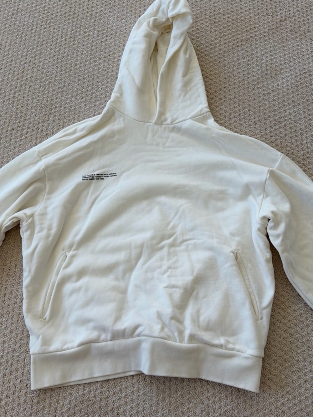 Pangaia Cream Crewneck Hoodie